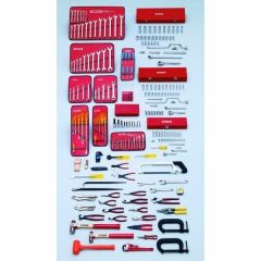 Tool Set, 1/4'', 3/8'', 1/2'' Dr. Metric Intermediate Set 229 Pcs, mm/inches, PROTO (J99550)