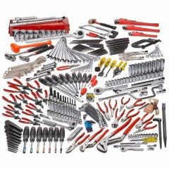 Tool Set, 1/4''- 3/4'' Dr. Metric Intermediate Set 248 Pcs, mm/inches, PROTO (J99730)