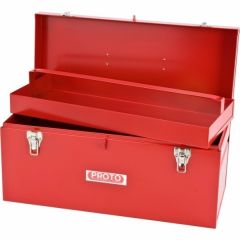 Storage Box General Purpose With Tray, LxHxD 20'' x 9.1/2'' x 8.1/2'', Red, PROTO (J9975-NA)