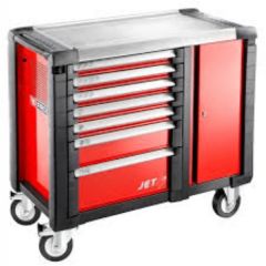 Workbench, Mobile JET.M3 7 Drawers Red, 3 Modules Per Drawer, FACOM (JET.T7M3)