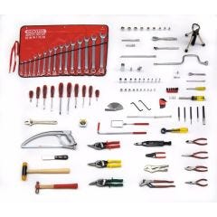 Tool Set, 1/4'', 3/8'', 1/2'' Dr. Aircraft Maint Set 411 Pcs, mm/inches, With Roller Cabinet J453411-8rd, PROTO (JTS-0411AIRBX1)