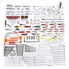 Tool Set, 1/4'', 3/8'', 1/2'' Dr. Aircraft Maint. Set 411 Pcs, mm/inches,, PROTO (JTS-0411AIR)