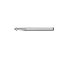 Burr Tungsten Carbide Miniature, Ball Shape, Cut 5, 1.5mm Dia, 1.0mm H, 33mm L, 3mm Shank, PFERD (KUD01,51/3C5*)