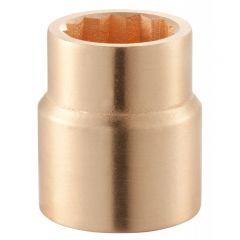 1'' Drive Socket Standard Non-Sparking 12 Point Inch 2.3/4'', Anti Magnetic Copper Beryllium Alloy, FACOM (M.2P3-4SR)