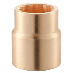1'' Drive Socket Standard Non-Sparking 12 Point Inch 1.1/2'', Anti Magnetic Copper Beryllium Alloy, FACOM (M.1P1/2SR)