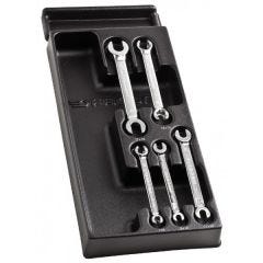 Set, Wrench Flanged Flare Nut Module 7 mm - 19 mm, Tray (PL.635) Weight: 0.960Kg, FACOM (MOD.43)