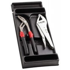 Set, Plier Adjustable Lock-Grip 500 And Multigrip Plier 180.TE Module 2 Pcs Tray (PL.330) Weight: 1.094Kg, FACOM (MOD.PR5)