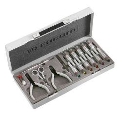 Set, Micro-Tech Tools Set 16 Pcs Dimension L.366 x W.180 x H.66mm, FACOM (MT.J1)