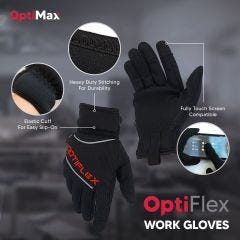 OptiFlex Mechanical Work Gloves, Comfort, Size S, Touch Screen Compatible, OptiMax (OFXG-S)