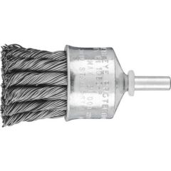 Brush Wire Pencil Mounted Steel Knotted, 19mm diameter 6mm shank, PFERD (PBG1919-6ST0.35)