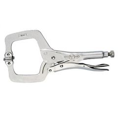C-Clamp, Locking, 9"/225mm, with Swivel Pads, Model #9SP, IRWIN RECORD (9SP)