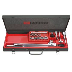 Set, Torque Wrench Modular With 1/4'' Drive Socket 0.6-3.6Nm, Chrome Finish, FACOM (R.205E)