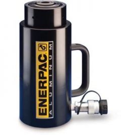 Hydraulic Cylinder, Single Acting, Aluminium Lock Nut, 50 Ton, 1.97 in Stroke, ENERPAC (RACL502)