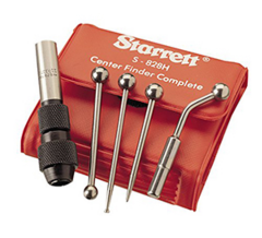 Set, Wiggler/Center Finder, Complete With Case and 4 Attachments, 828B, C, D, PT09186. STARRETT (S828HZ)