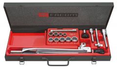 Set, Torque Wrench Modular With 1/2'' Drive Socket 4-20Nm, Chrome Finish, FACOM (S.205E)