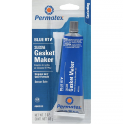 Gasket silicon marker Liquid, RTV Sensor-Safe Blue, Temp -65 Deg F to 500 Deg F (-54 Deg C to 260 Deg C), 3oz/85g Tube, Carded. PERMATEX (80022)