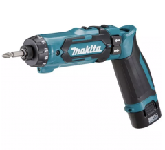 DC Makita 7.2V 2X1.0Ah Li-Ion Hex Drill Screwdriver Kit, MAKITA (DF012DSE)