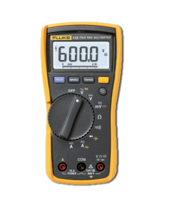 Digital Mulitmeter, True RMS, Range Voltage AC/DC 600V, Range Current 10A, CAT III 600V, FLUKE (115)