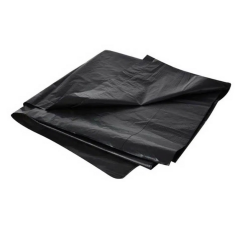 Garbage Trash Bag, Black Plastic 50'' x 55'' x 0.10mm Thick, 100 Pieces Per Pack, CFC (109584)