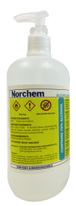 Disinfectant, Alcohol Sanitizing 500ml, Pump Type, NORCHEM (ASD-500P)