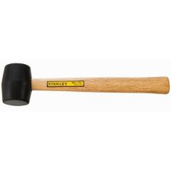 Hammer Rubber Mallet, Wood Handle 13  Oz, STANLEY (STHT57516-8)