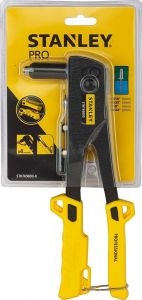 Riveter pop, Heavy Duty, 4 nose pcs, 3/16"(5mm), 5/32"(4mm), 1/8"(3mm) and 3/32"(2mm). STANLEY (STHT69800-8)