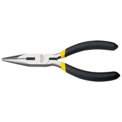 Plier, Flat Nose 101 mm (4'') Minature/Electronic Plier, smooth Jaw, PVC Handle, STANLEY (STHT84122-8)
