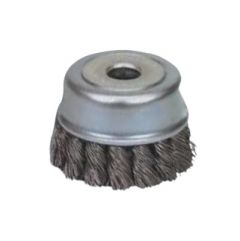 Brush Wire Cup Twistknot, Steel, 90 x 16 mm Bore, KING (TH106)