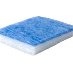 Air Filter, Polyester Tangle Fleeces Media, Blue/White, Max 100deg.C, 20mm T x 2M x 20Mtr/Roll, CFC (U29B)