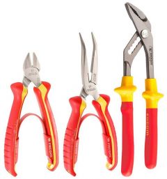 Plier Set, Insulated, 3 Piece, 1000V VDE FACOM (VE.A3) 