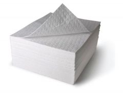 Pad, absorbent, laminated, Oil/Fuel, 480 x 430 mm, 200gsm, 100/pack. SPILL STATION (WP210/100)