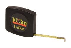 Tape Measure Pocket Pee Wee SAE/Metric 1/4'' x 3m (10'), Blade Style: A17, Yellow Clad, LUFKIN (Y613ME)