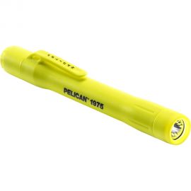 Flashlight 1975, Pocket Clip, 2AAA, LED, Yellow, Ex-proof, Class 1,2,3 D1, Lumens 117, PELICAN (019750-0300-245)