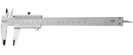 Caliper Vernier Range 150mm / 6" - Graduation 0.05mm / 1/128", Hardened stainless steel depth rod. STARRETT (125MEB-6/150)