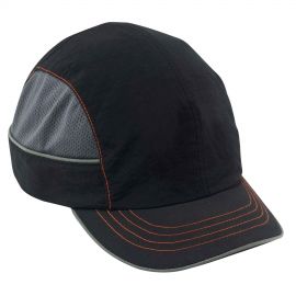 Cap Bump Skullerz #8950 Bump Cap Series, Color: Black Long Brim Size: Micro (30mm), short (50mm) or long (80mm) brim, ERGODYNE (23344)