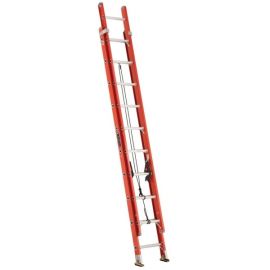 Ladder FE3200 Series, Multi Section Extension Ladder, Total Length: 20', Length Each Section: 10', Max Extended Length: 17', Load Capacity: 300lbs, fiberglass, LOUISVILLE (FE3220)