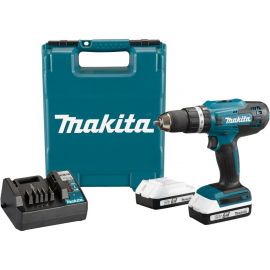 DC Hammer Drill Driver 18V 13mm w/ Charger DC18WB, 2x 1.5ah Battery BL1815G, MAKITA (HP488D002)