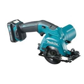 DC Circular Saw 12V, 3-3/8'' (85mm), 1500Rpm, 2X 2.0Ah Battery, 1X Charger, MAKITA (HS301DWAE)