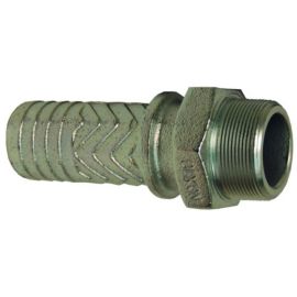 Stems Male Boss, Male Thread NPT Size 1.1/4'',Hose Shank Size, 1.1/4'', Plated Iron, DIXON (MS16)