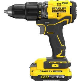 20V BL Cordless Hammer Drill 60Nm, 0-600rpm, Chuck 13mm c/w 2x 2.0ah Battery 1x Charger, STANLEY (SBD715D2K-B1 / SBD715D2K)