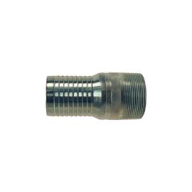 Nipples, King Combination NPT Threaded End With Knurled Wrench Grip, Size 1/2'', Plated Steel, DIXON (STC1)