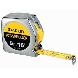 Tape Measure, Powerlock, 5M / 16' X 19mm, Mylar Yellow, STANLEY (STHT33158-8)