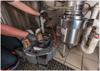 RIDGID PowerSpin+ Drain Cleaner with AutoFEED 2